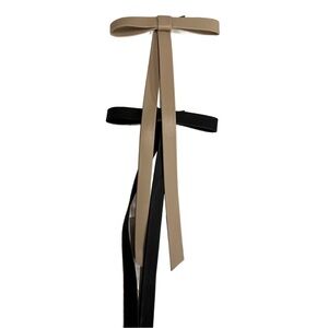 Beige and Black Hair Bows Target NWT